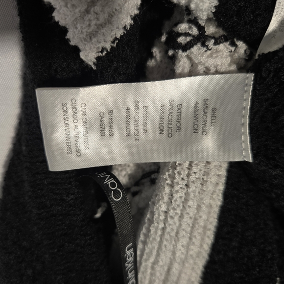 Calvin Klein Black and White Cardigan Sweater - Picture 9 of 9
